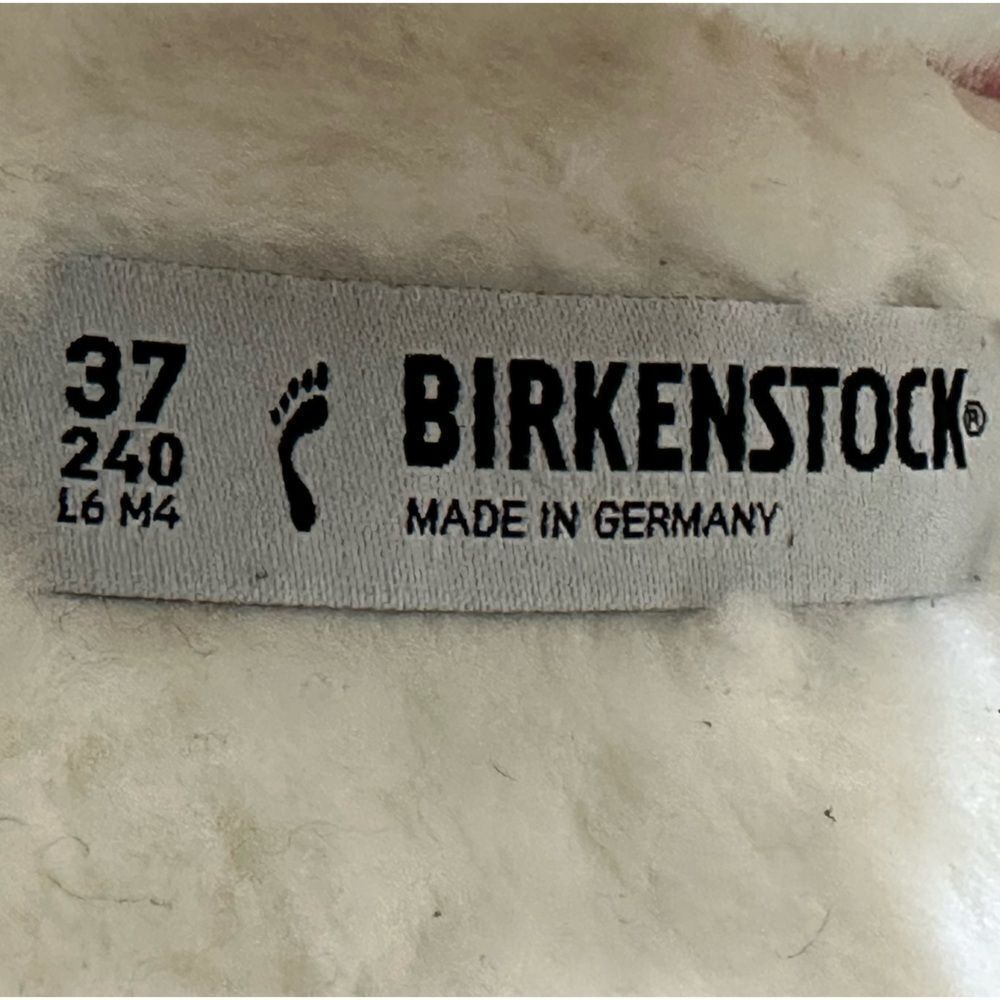 Birkenstock Arizona Shearling Suede Sandals Mountain View Green EU 37 US W6 - Picture 9 of 9